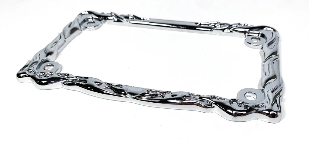 Chrome Metal Motorcycle License Plate Tag Frame for Harley Davidson (2010–2024)