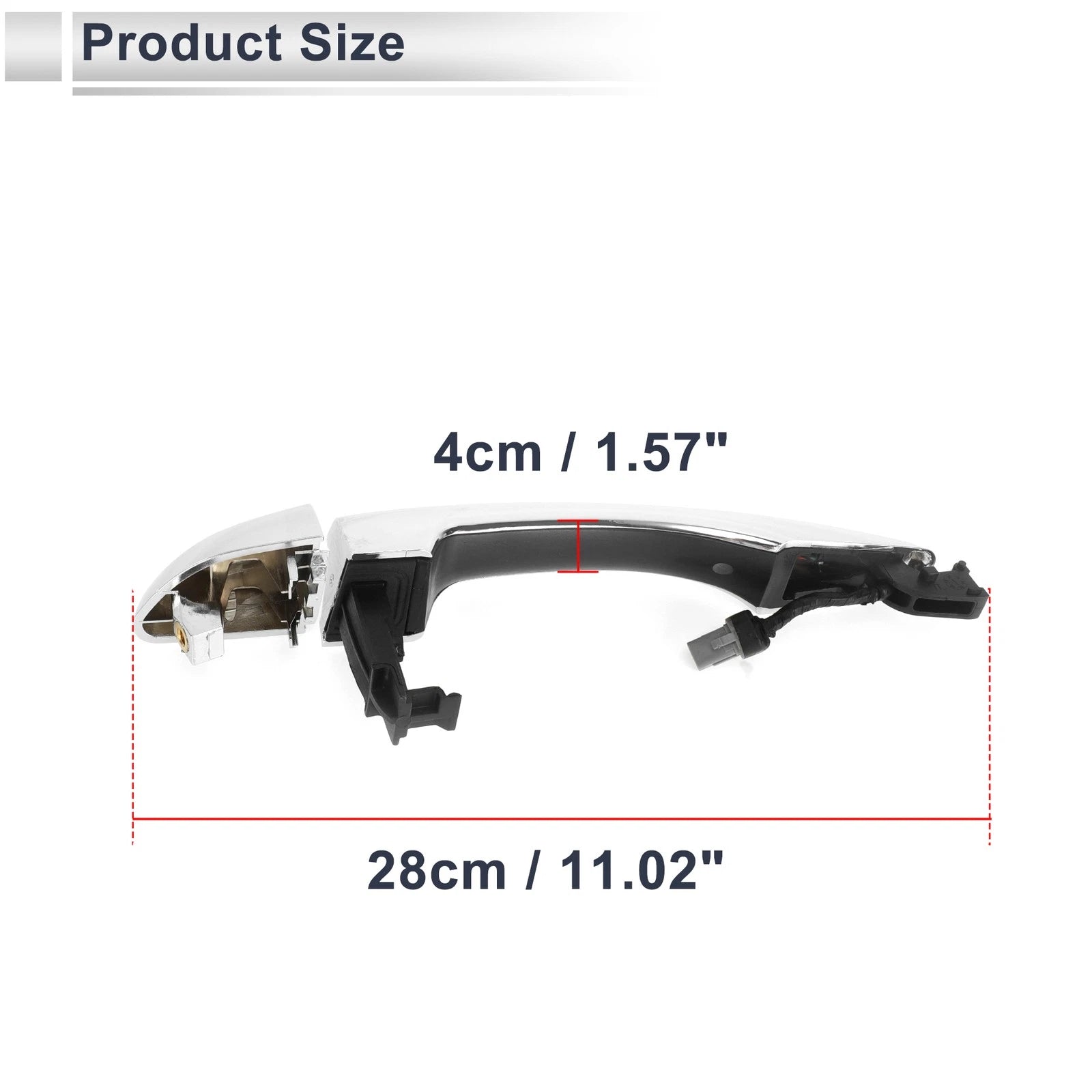 Front Right Door Handle for Hyundai Tucson (2016–2020) No. 82661D3710