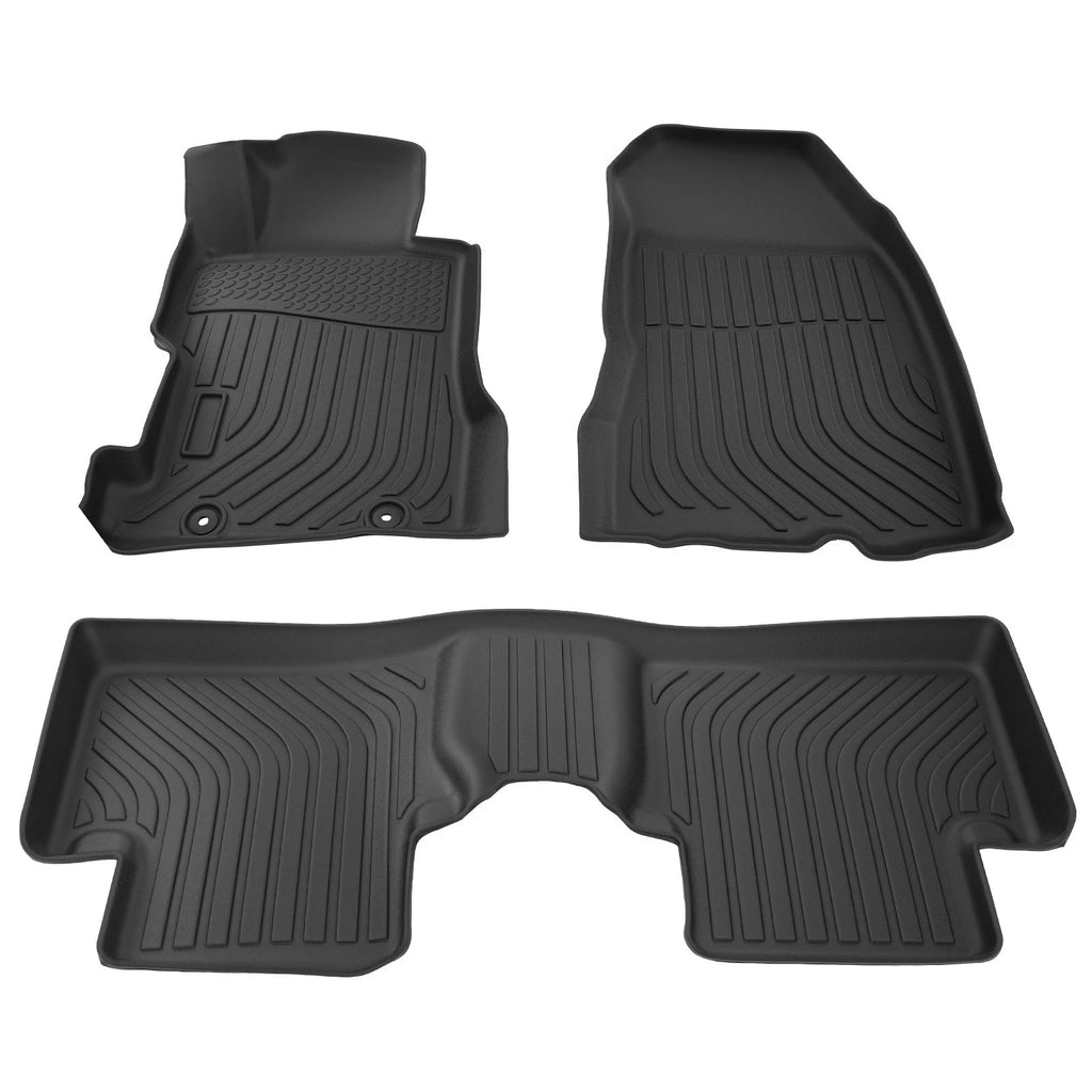 Set of 4 Black Carpet Floor Mats for Honda Civic (2006–2011) Waterproof
