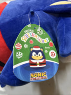 12” Sonic the Hedgehog Plush with Santa Hat Suit (2024)