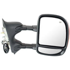 Set of 2 Chrome Power Heated Signal Tow Side View Mirrors for Super Duty