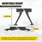 RV Step Stabilizer Kit for Travel Trailers 5th Wheels Motorhomes (2.8"-11.4")