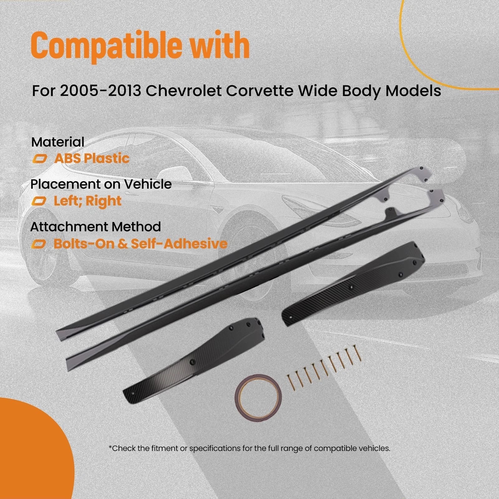 Carbon Side Body Extension for Chevrolet Corvette (2005–2013)