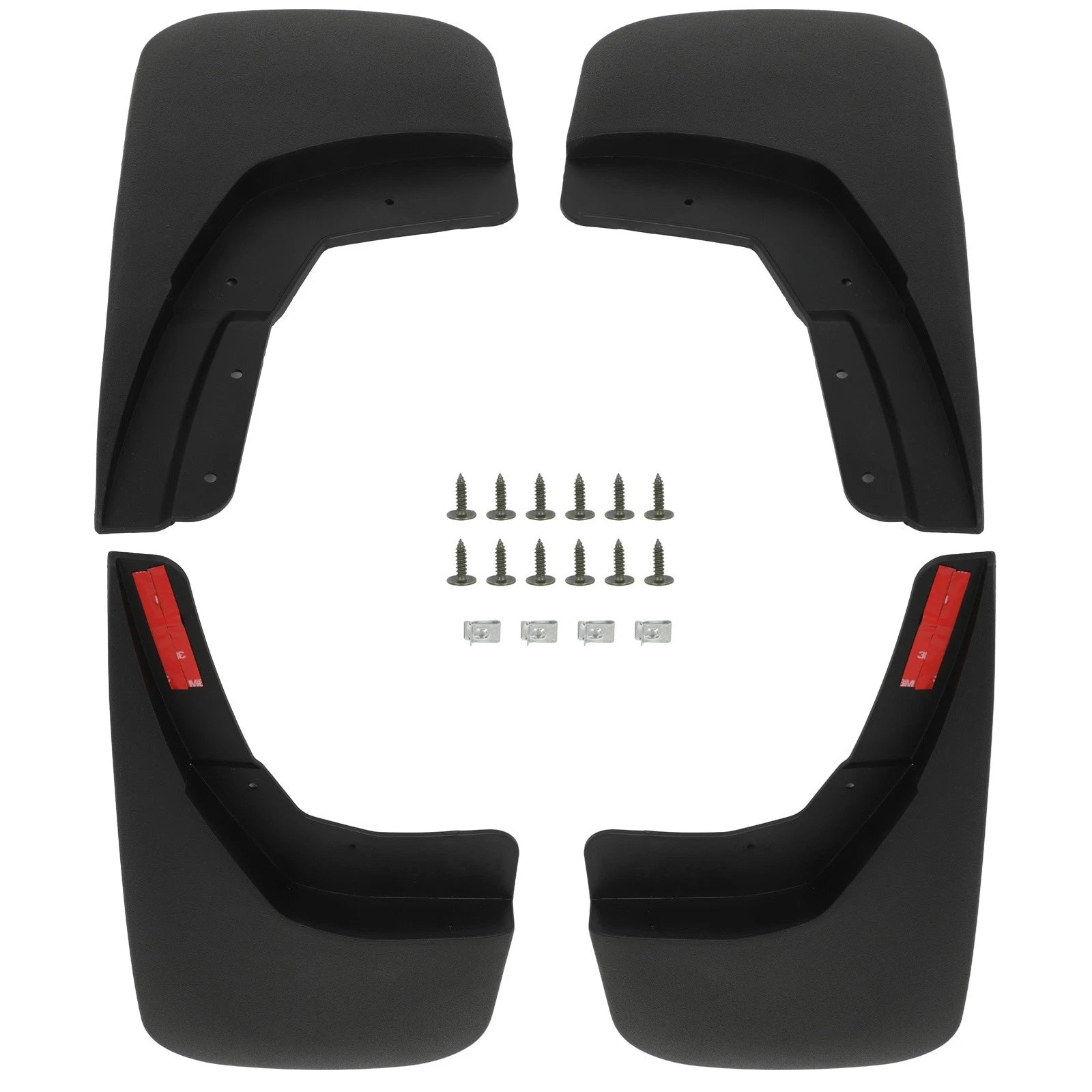 Set of 4 Splash Mud Flaps for Chevrolet Silverado 1500/2500/3500 (2014–2019)