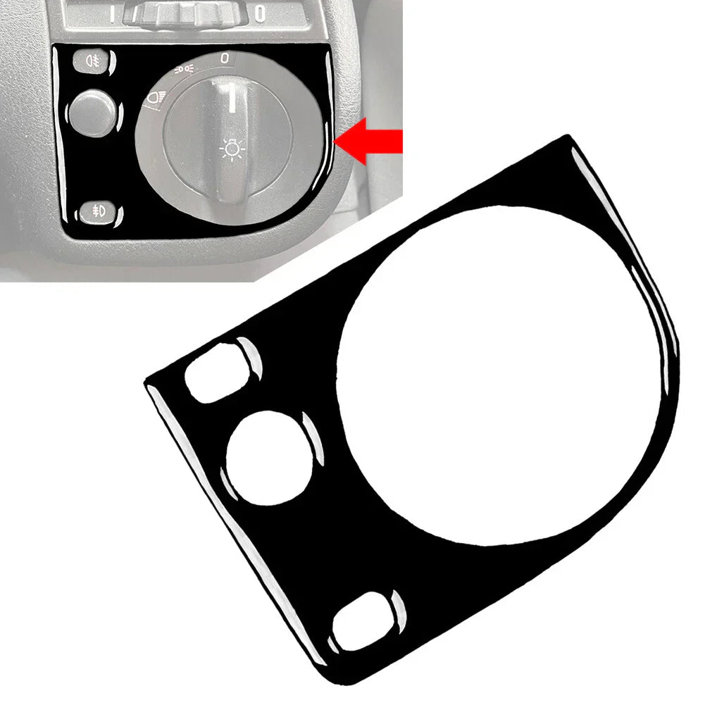 Black Headlight Switch Knob Cover for BMW 3 Series (1991-1999)