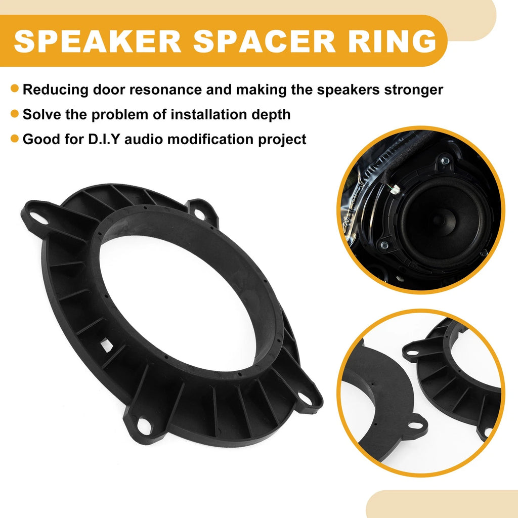 2X Speaker Spacer Ring 6x9" to 6.5" Adaptor for Toyota Camry 