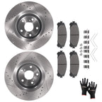 Front Brake Rotors and Pads Kit for Lexus NX300h (2015–2021) RX350 (2010–2015) D1324