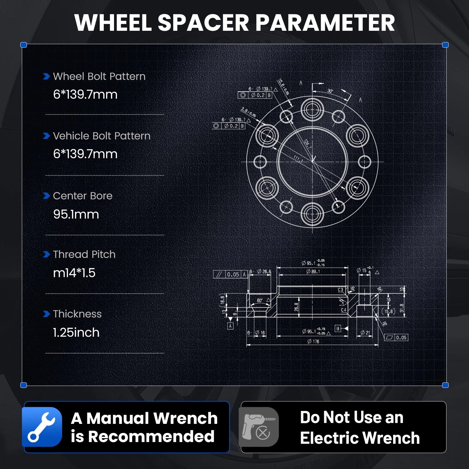 Hubcentric Wheel Spacers for Toyota Tacoma (2024-2025)