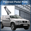1 Pc Footrest Pedal Cover for BMW X5 (2008–2019) Silver Tone