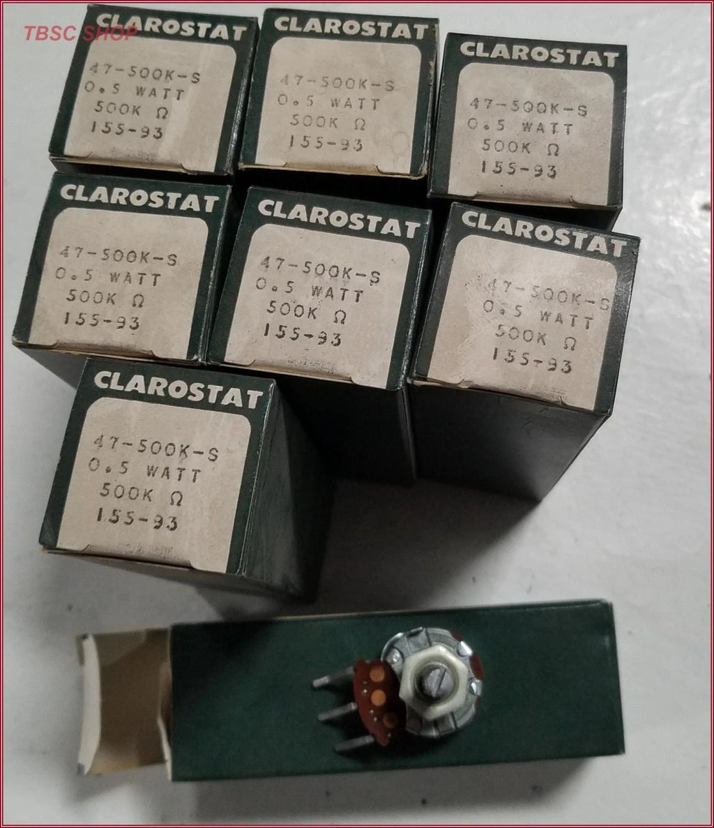 8 Pack Potentiometer A47 500K S 0.5 Watt for Vintage Vehicles (1950–2023)