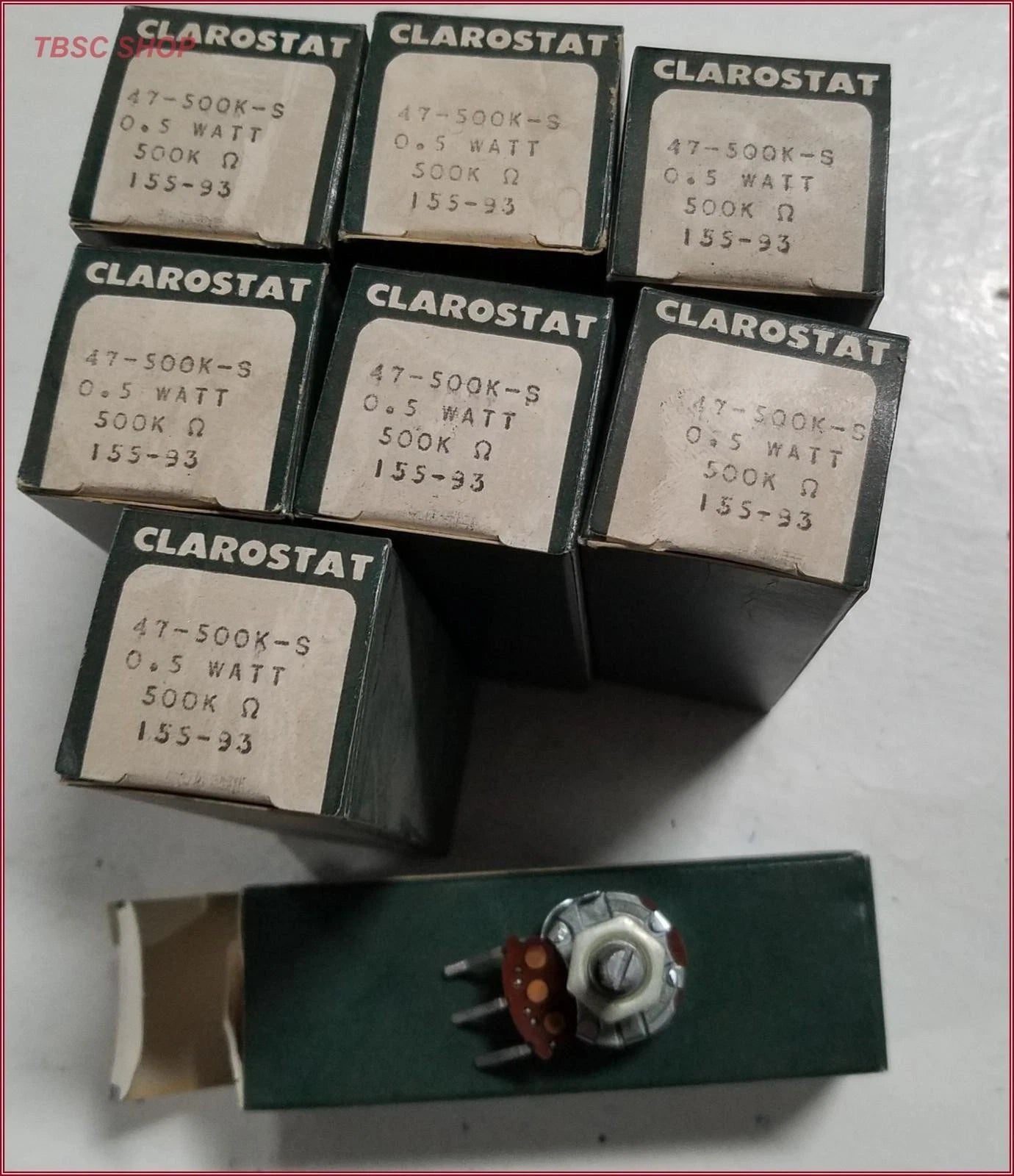 8 Pack Potentiometer A47 500K S 0.5 Watt for Vintage Vehicles (1950–2023)