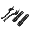 Black Extendable Brake Clutch Levers & Grips for Suzuki GSXR750