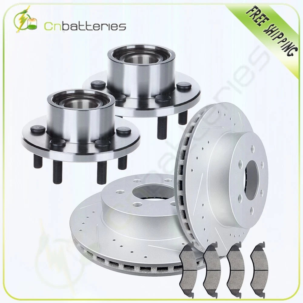 Front Drilled Brake Rotors & Ceramic Pads for Dodge Durango (2000–2002)