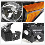 Headlight Assembly for Honda Accord Sedan (2008–2012) - Black Housing, Amber Signal
