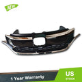 Front Grille Upper & Lower Trim for Honda CR-V (2015–2016) Black Chrome