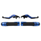 Set of 2 Blue Extendable Brake Clutch Lever for BMW S1000XR (2015–2021)