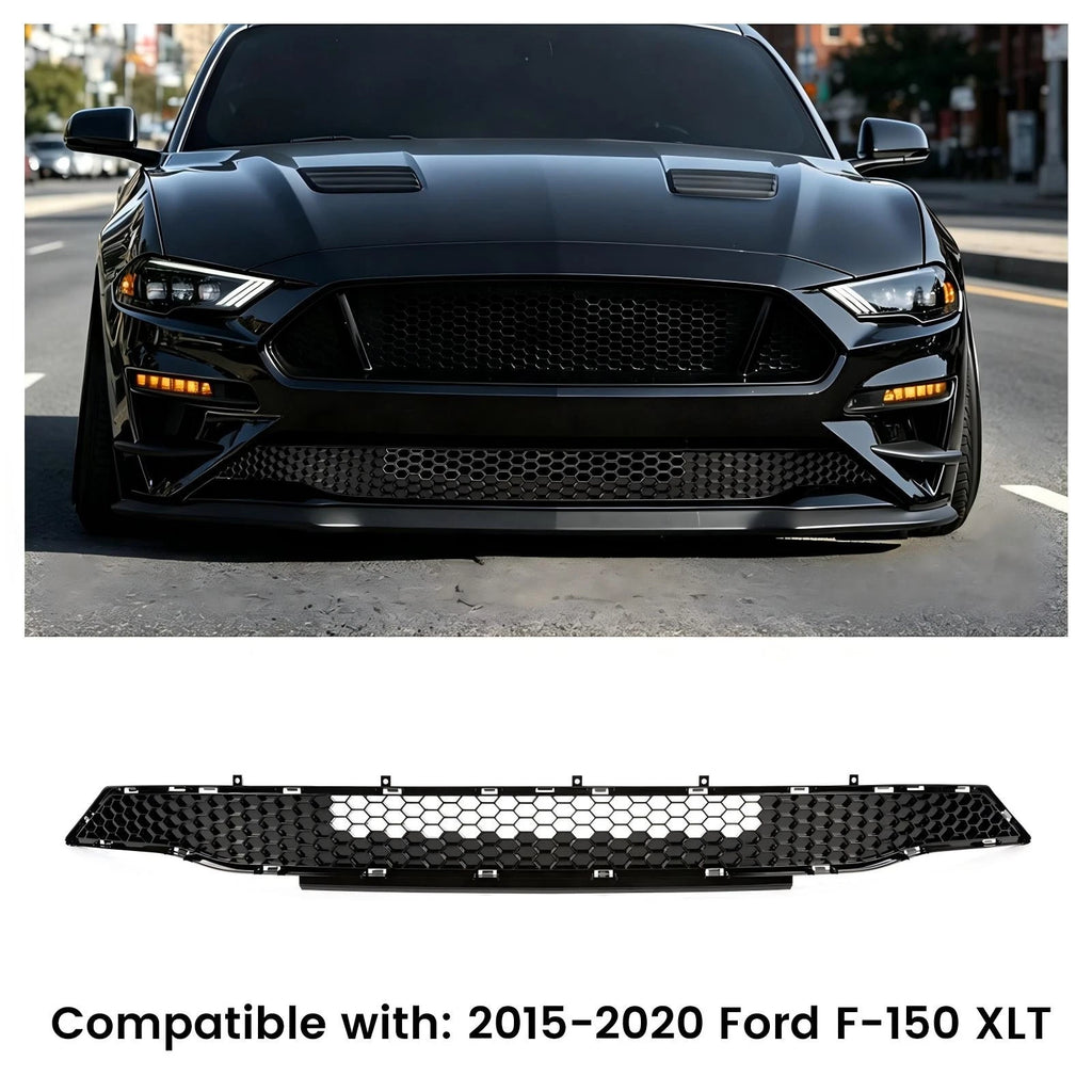 Front Lower Bumper Grill Grille Honeycomb for Ford Mustang (2018–2022)