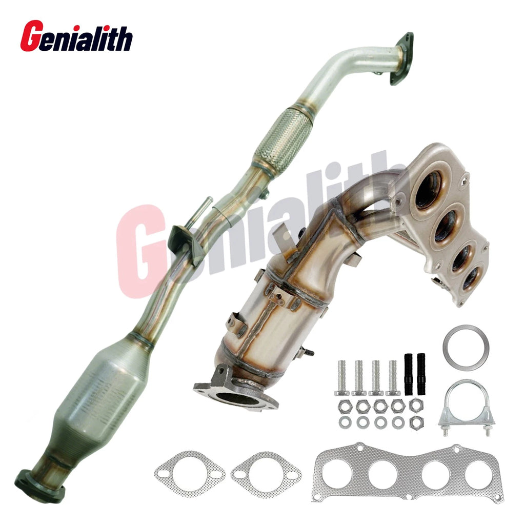 2X F+R Catalytic Converter for Toyota Camry/Solara (2002–2006) 2.4L