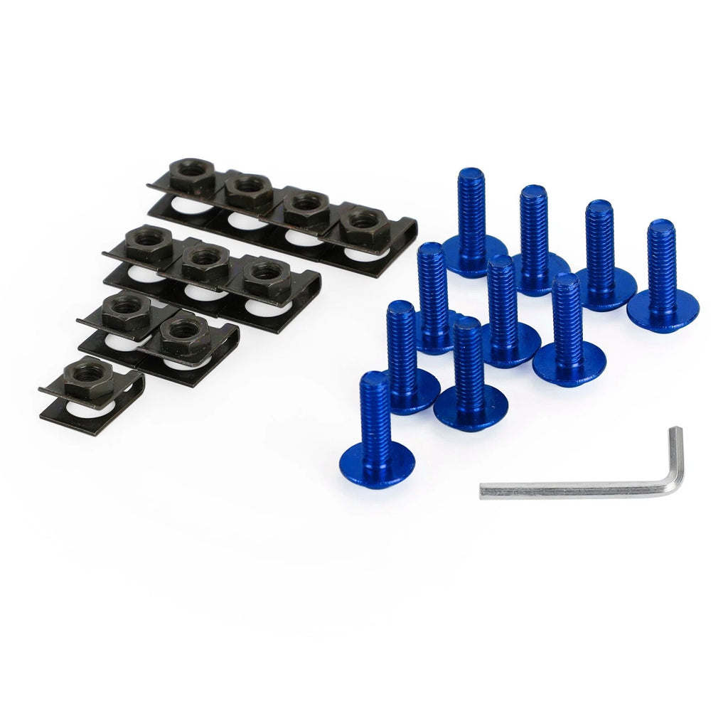 10 Pack M6x20 Motorcycle Fairing Screen Screw Bolt Fastener Clip Kit for