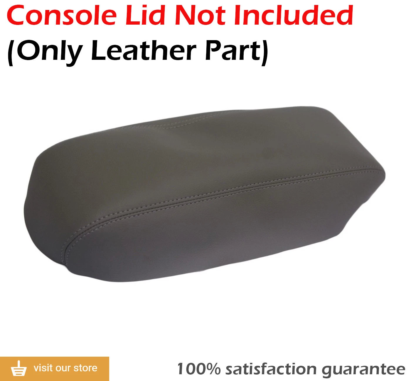 Center Console Armrest Cover for Ford Escape (2001–2004) Gray Leather