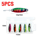5X Artificial S Shape Fishing Lure Luminous Curved Metal Bait 14.2x6.8cm