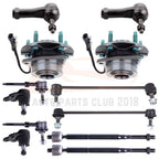 Set of 12 Front Wheel Bearings & Hub with Tie Rod End for Vue Equinox (2002–2006)
