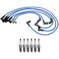 NGK Wire Set & Denso 6 Platinum TT Spark Plugs Kit for Mazda B3000 (1994–2006)