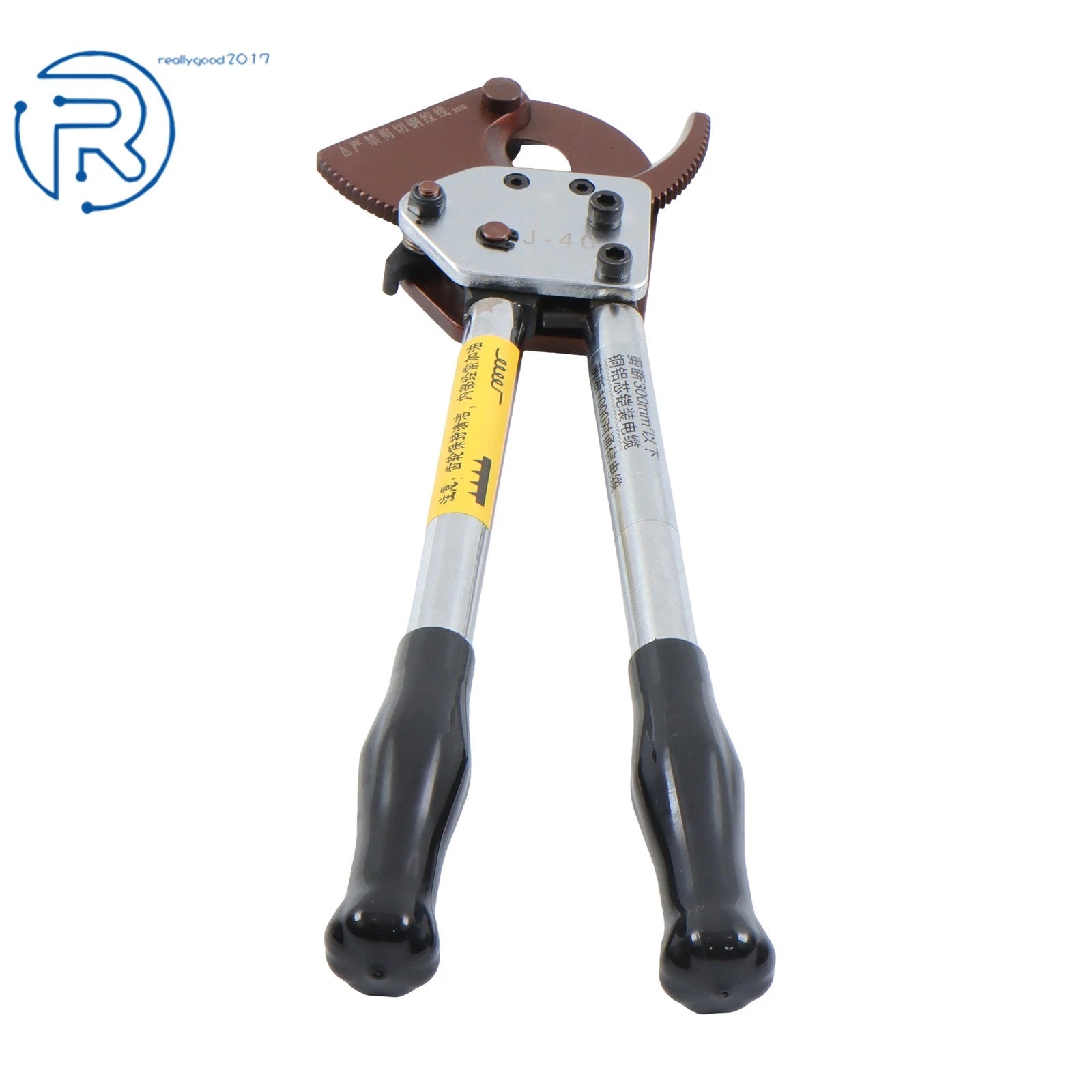 Ratcheting Cable Cutter for Copper Aluminum Wires (Up to 600 MCM)