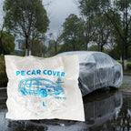 50-Pack Clear Plastic Disposable Car Cover for Universal Fit (Year Range)