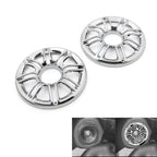 2X Speaker Cover Grill 6" 3D Round for Harley Touring Electra Glide