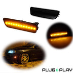 2X Amber LED Side Marker Lights for VW MK4 Golf GTI R32 Jetta