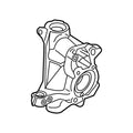 Genuine OEM Steering Knuckle for BMW (2000–2023) 31216882597
