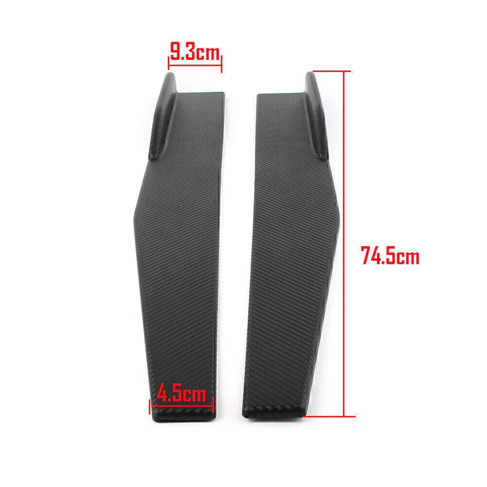 74.5cm Carbon Fiber Side Skirt Rocker Diffuser Spoiler for UK Cars