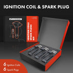 Set of 6 Ignition Coils & Iridium Spark Plugs for Honda Pilot (2006–2008)