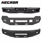 Black Front/Rear Bumper w/LEDs for Ford F250 F350 F450 (1999–2016)