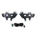 2X White Front Bumper LED DRL Fog Lights for Ford F-150 Raptor (2022–2024)
