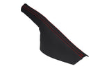 E Brake Boot Cover for Audi TT (1998–2006) Carbon Fiber Red Stitch