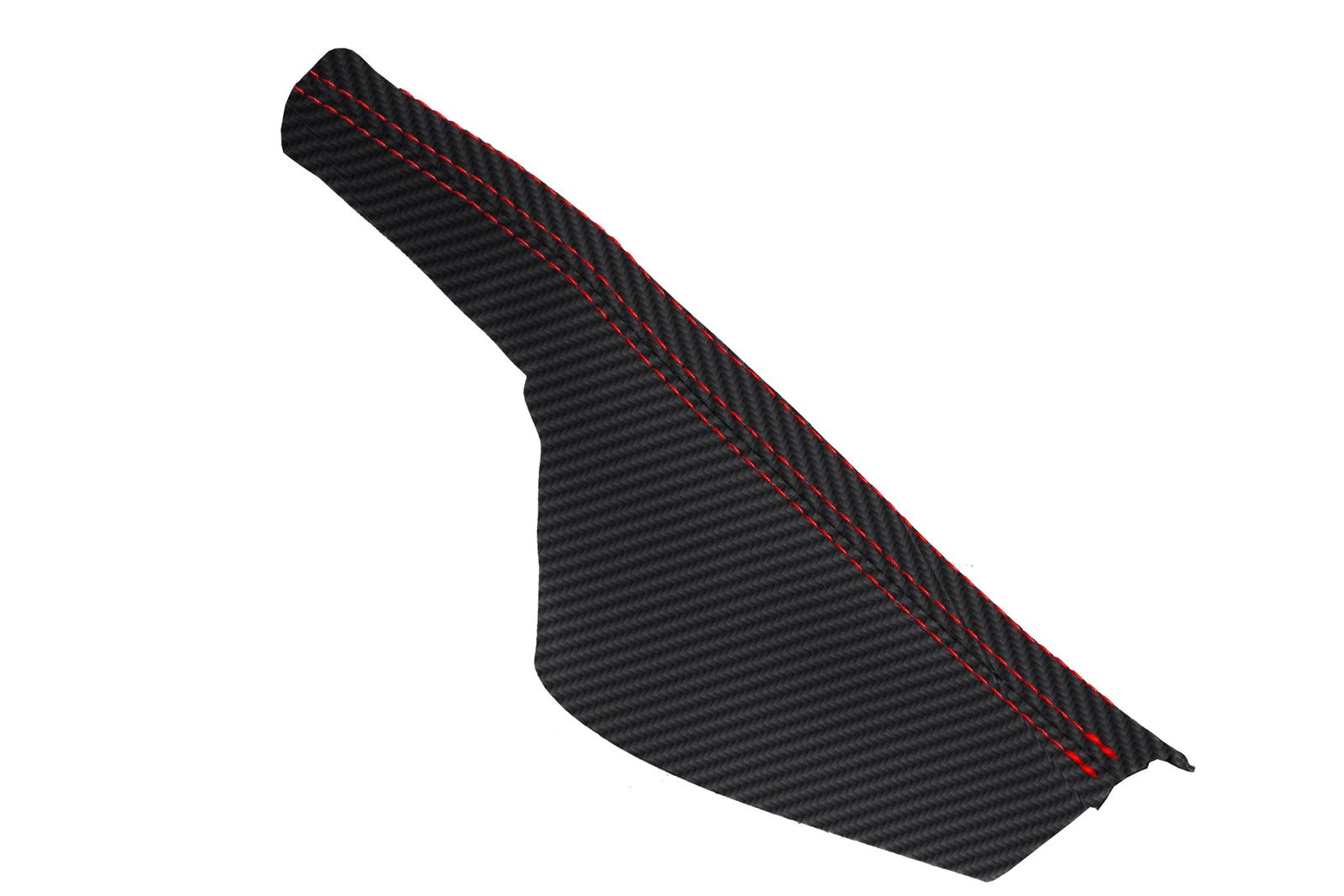 E Brake Boot Cover for Audi TT (1998–2006) Carbon Fiber Red Stitch