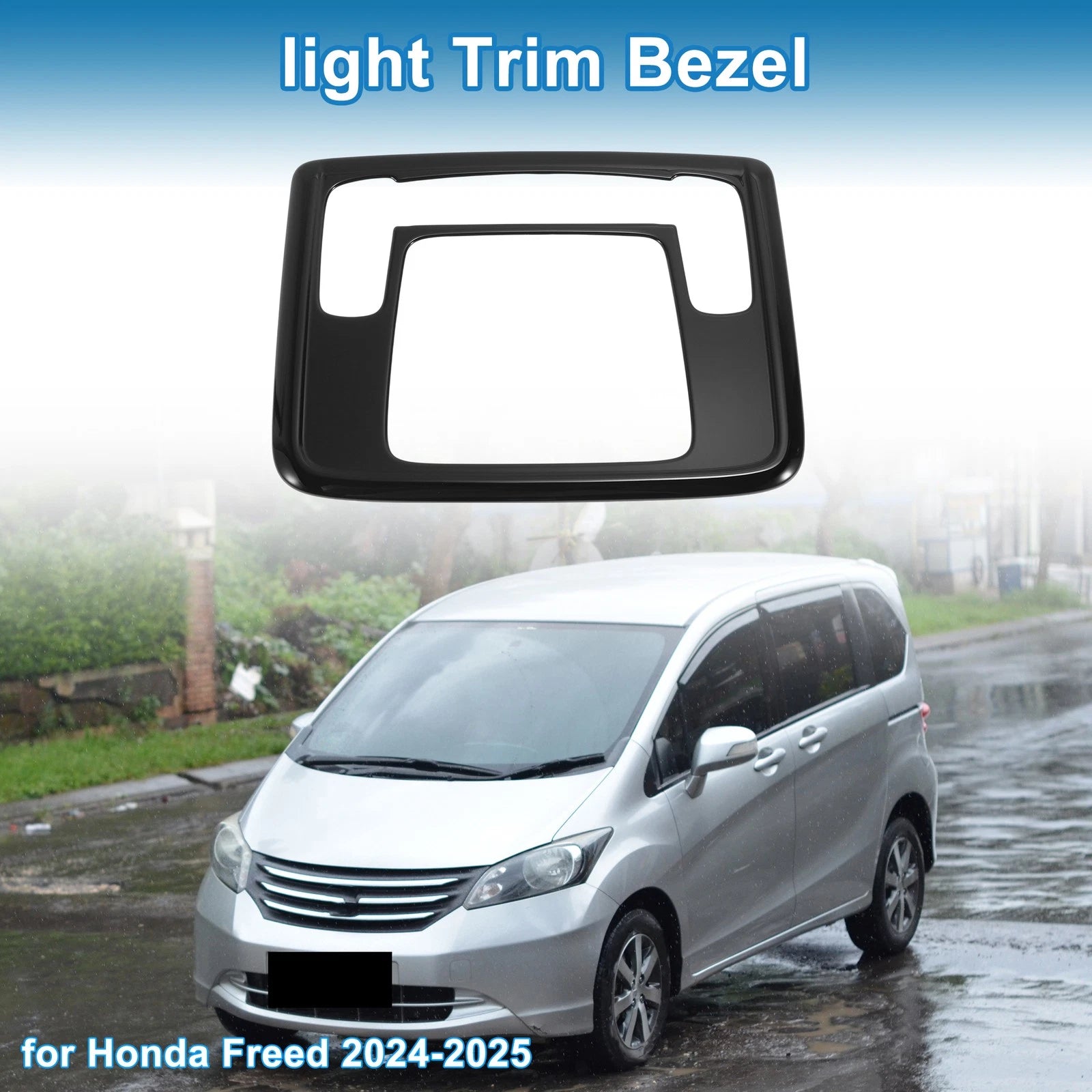 Front Row Light Trim Bezel for Honda Freed (2024–2025) Black
