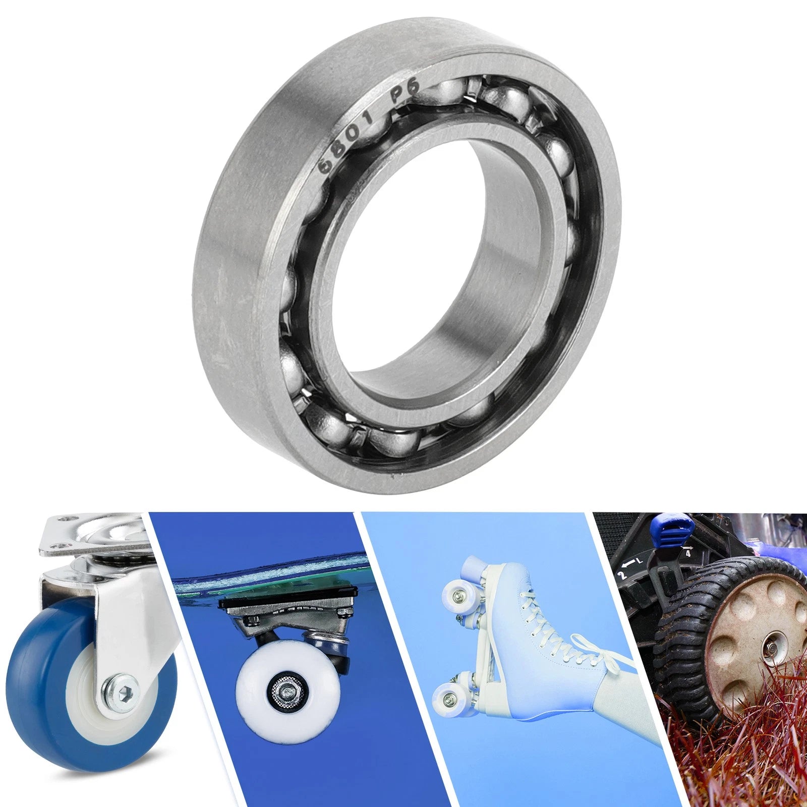 Deep Groove Ball Bearing 12x21x5mm for Scooter Skateboard 