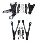 Footrests Peg Bracket Set for Honda CBR1000RR (2008–2016) Black