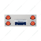 Rear Stainless Center Tail Panel with 4 Red LED Lights for Chevrolet Camaro (2010–2015)