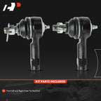 2X Front Outer Tie Rod Ends for Ford Escort (1991-2003) Mercury Tracer