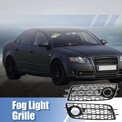 1 Pair Fog Light Mesh Grille Cover for Audi A4 B8 (2008–2012) 8K0807682C