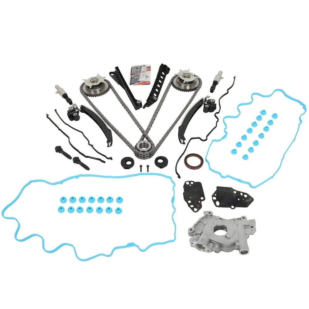 Timing Chain Cam Phaser Solenoid Valve Oil Pump Kit for Ford 5.4L (2004–2008)