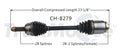 CV Axle Shaft for Jeep Patriot Compass (2007–2017) CH-8279