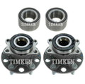 Front & Rear Wheel Bearing & Hub Assembly Kit for Dodge Caliber AWD (2007–2008)
