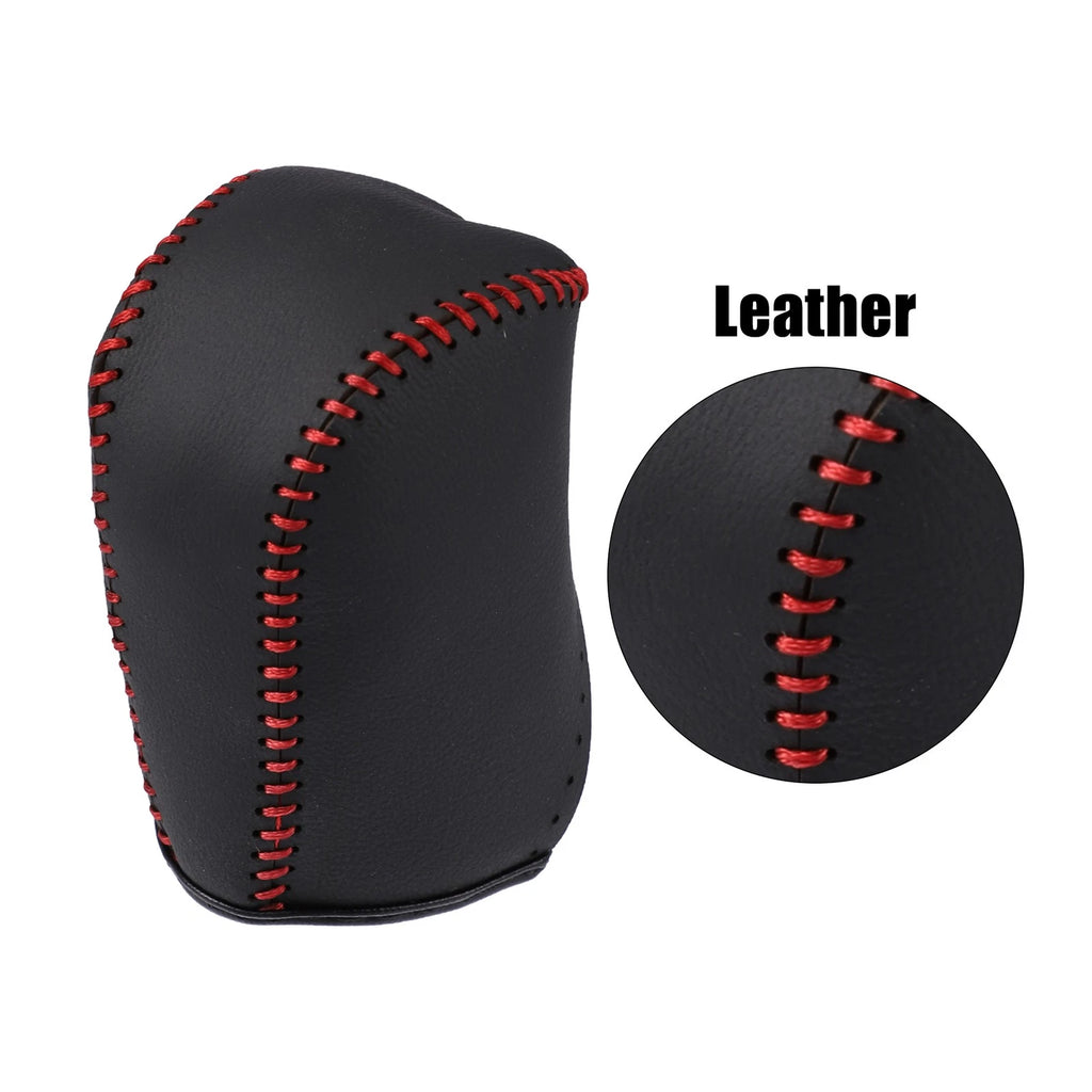Black Faux Leather Gear Shift Knob Cover for Toyota Camry (2007–2011)