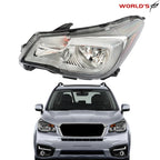 Halogen Headlight for Subaru Forester (2017–2018) Left Side with Bulbs