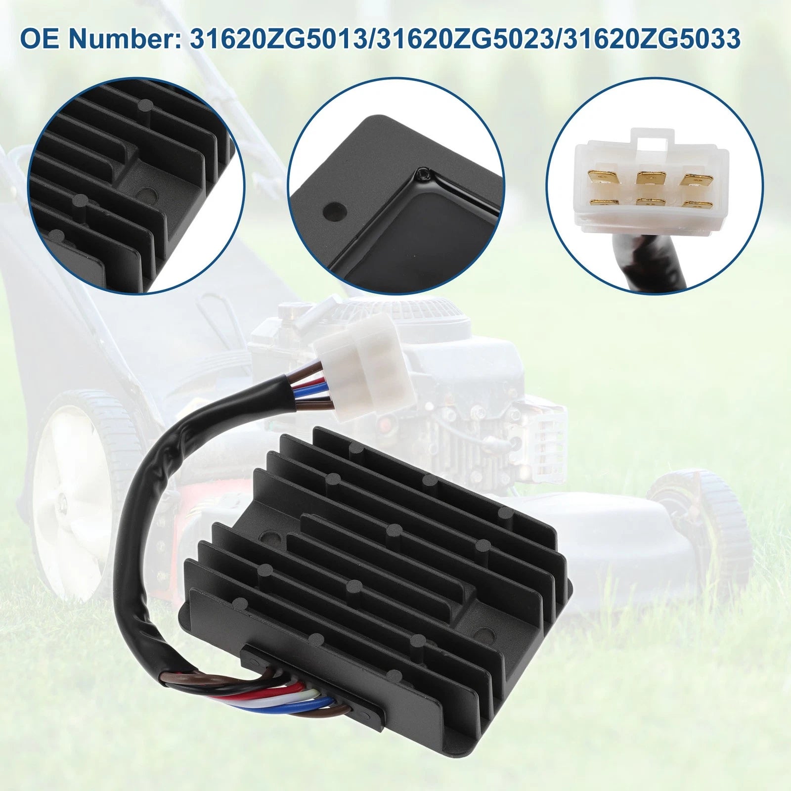 Voltage Regulator Rectifier 31620ZG5013 for Honda GX270 GX240 GXV530 GX610 (2000–2023)